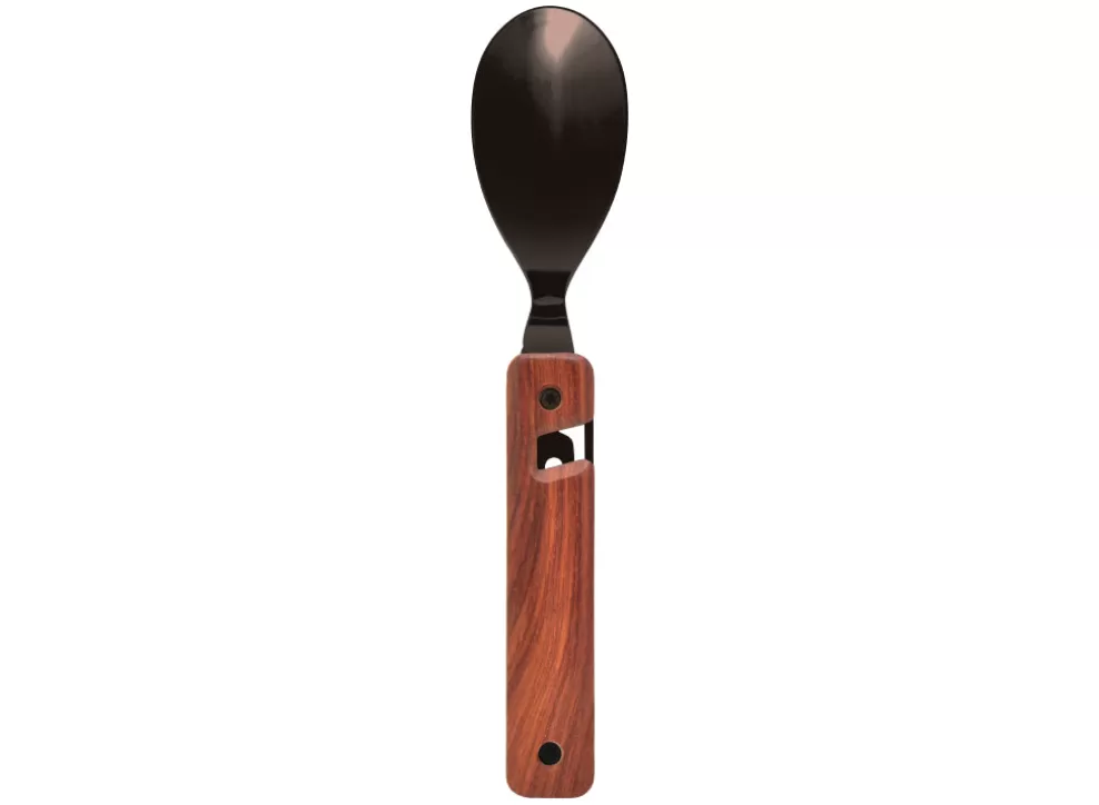 Multifunction Magnetic Cutlery (Black Mirror Finish) - Coral Wood^Akinod Fashion