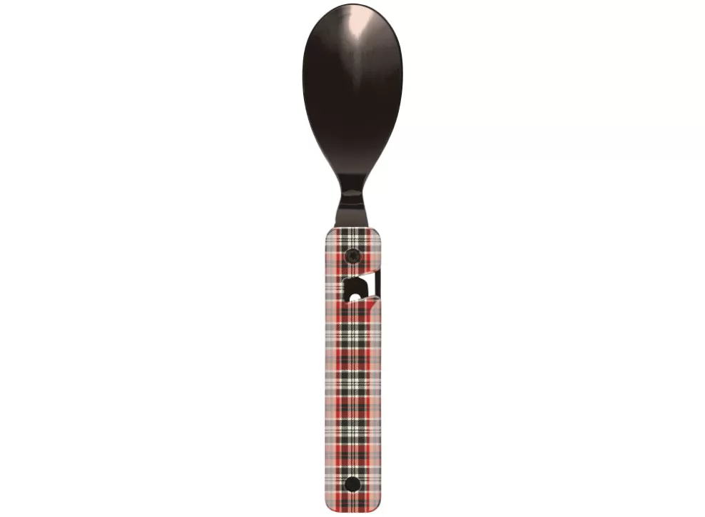 Multifunction Magnetic Cutlery (Black Mirror Finish) - Red Tartan^Akinod Discount
