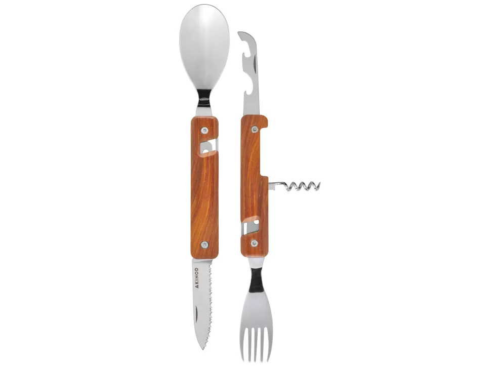 Multifunction Magnetic Cutlery (Mirror Finish) - Coral Wood^Akinod Sale