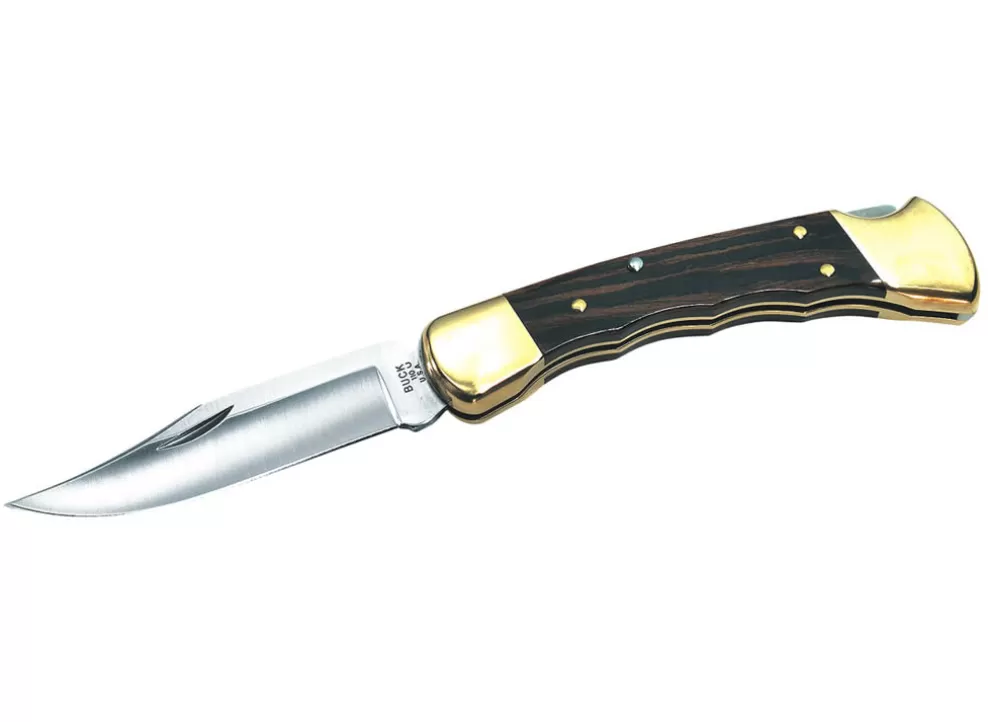Folding Hunter Knife W/ Finger Grooved Handle^Buck Sale