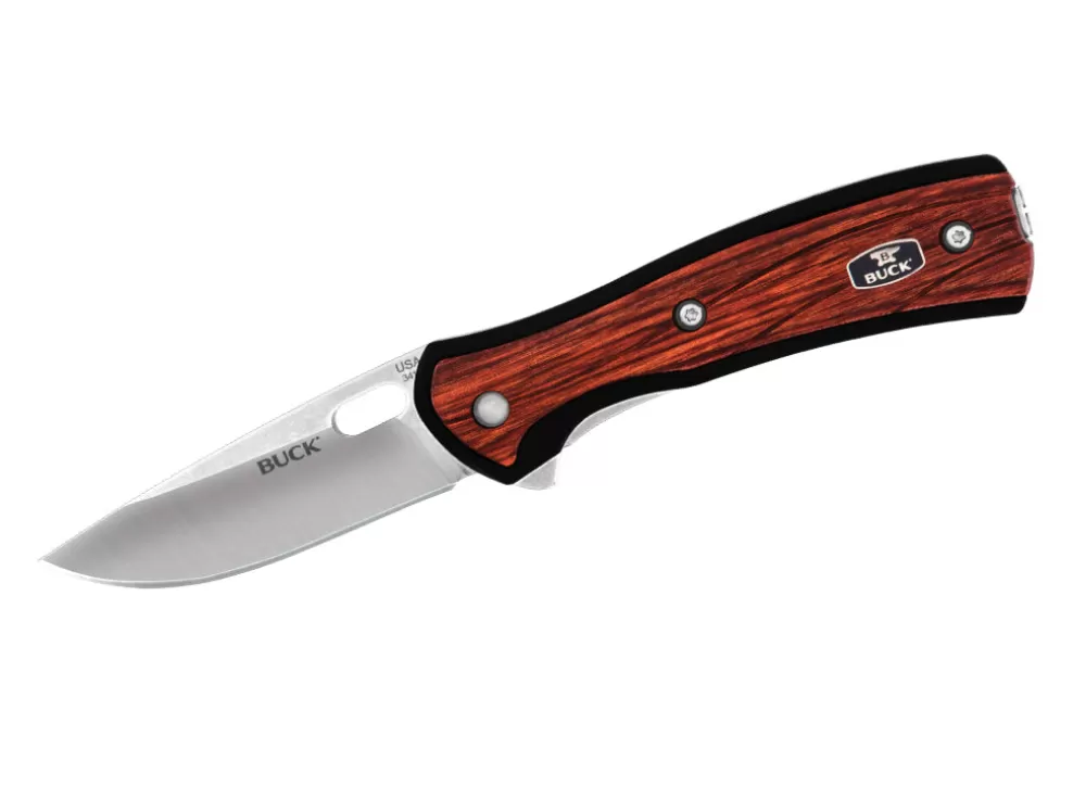 Vantage Avid Small Knife - Dymalux Red Wood^Buck Discount