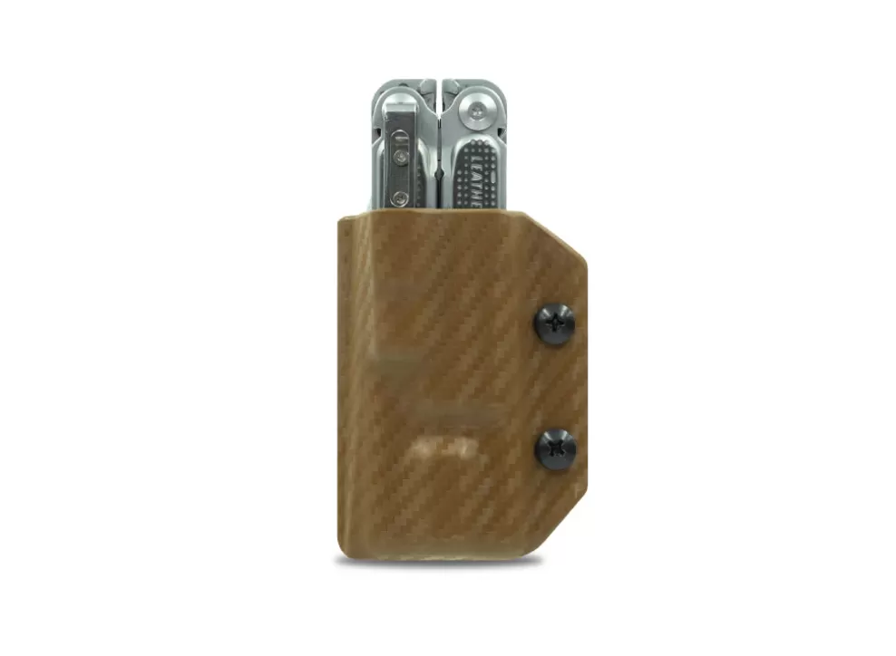 Kydex Sheath: Leatherman Free P2 - Brown Carbon Fibre^Clip & Carry Online