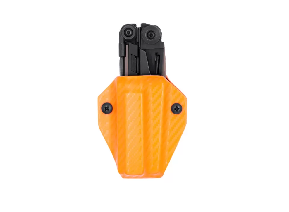 Kydex Sheath: Leatherman Mut - Orange Carbon Fibre^Clip & Carry Fashion