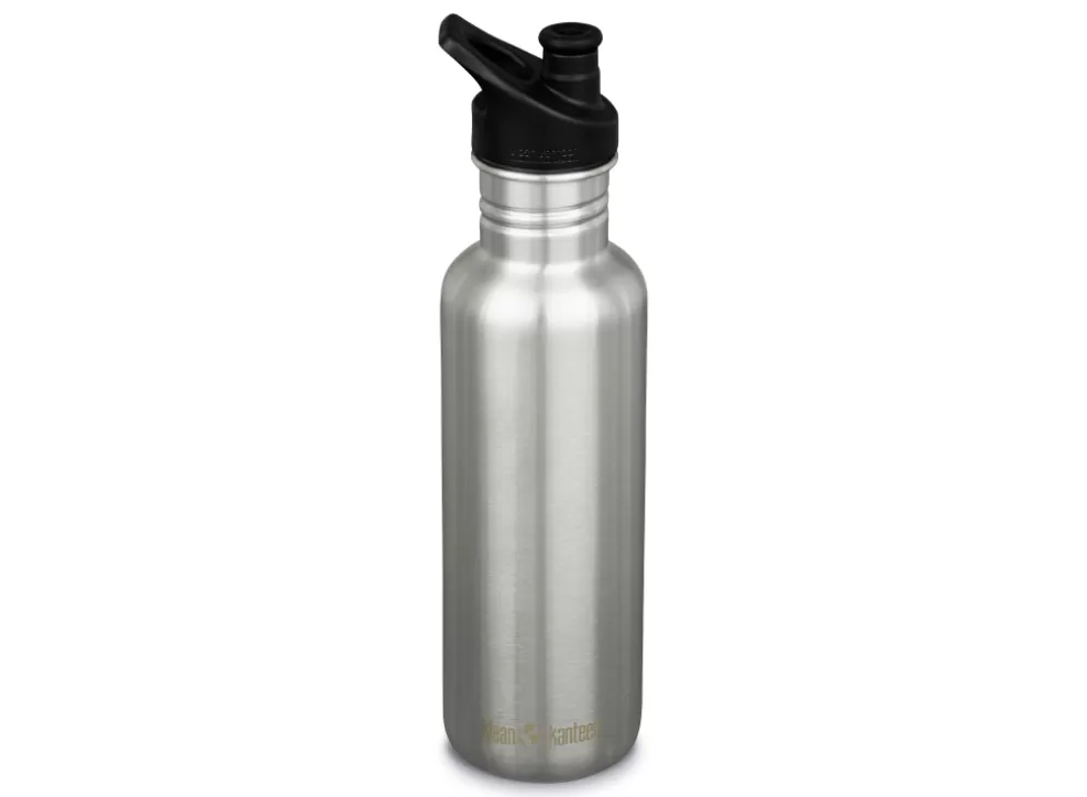 Classic W/ Sport Cap 800Ml - Brushed Stainless^Klean Kanteen Hot