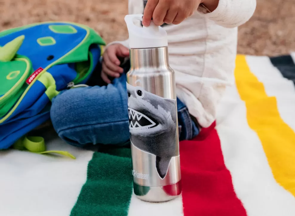 Insulated Kid Narrow Classic W/ Sport Cap 355Ml - Mr Shark^Klean Kanteen Clearance