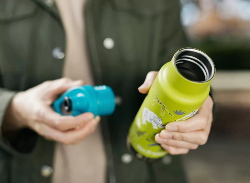 Insulated Kid Narrow Classic W/ Sport Cap 355Ml - Safari^Klean Kanteen Store