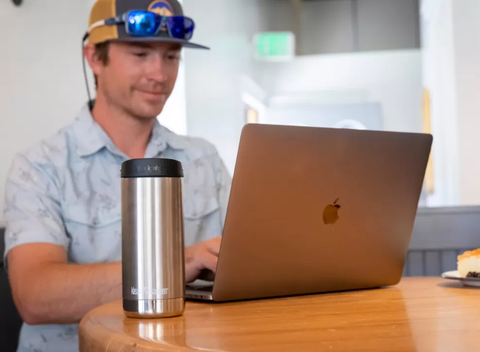 Insulated Tkwide W/ Cafe Cap 473Ml - Brushed Stainless^Klean Kanteen Cheap