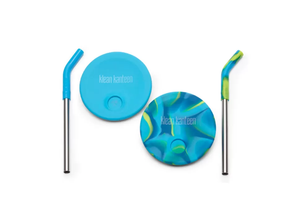 Kid Cup Straw Lid 2-Pack - Blue Tie Dye^Klean Kanteen Best