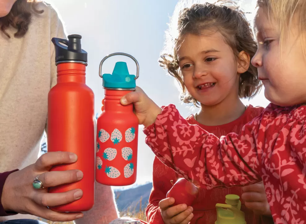Kid Narrow Classic W/ Sippy Cap 355Ml - Coral Strawberries^Klean Kanteen Best Sale