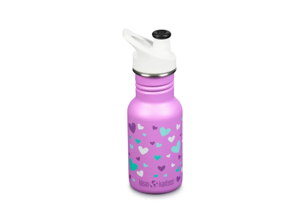 Kid Narrow Classic W/ Sport Cap 355Ml - Orchid Hearts^Klean Kanteen Cheap