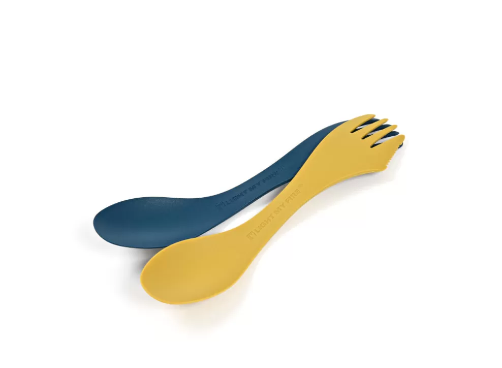 Spork Medium 2-Pack - Musty Yellow/Hazy Blue^Light My Fire Cheap