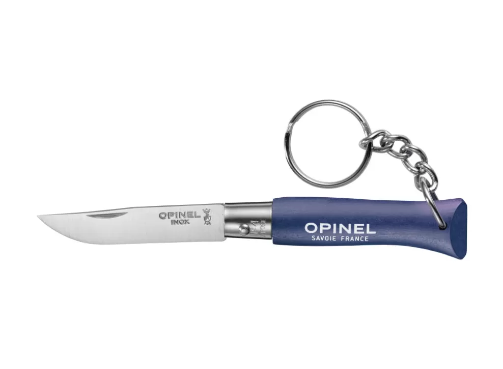 No.4 Colorama Non Locking Keyring Knife - Dark Blue^Opinel Clearance