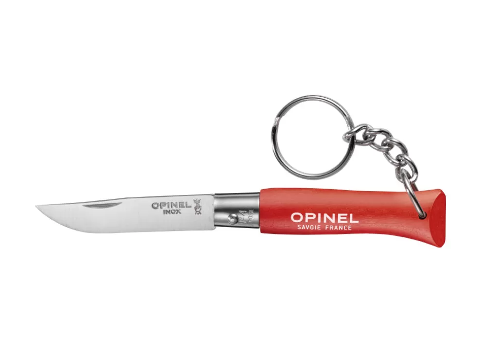 No.4 Colorama Non Locking Keyring Knife - Red^Opinel Hot