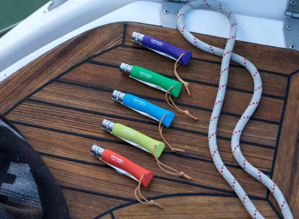 No.7 Colorama Trekking Knife - Anise^Opinel Online