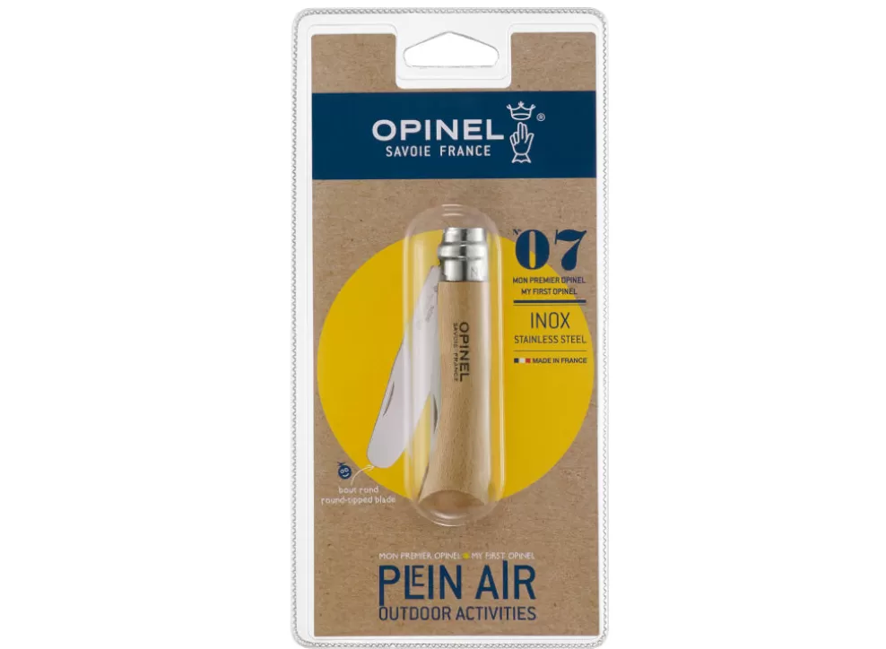 No.7 Round Ended Knife - Natural (Blister Pack)^Opinel Shop