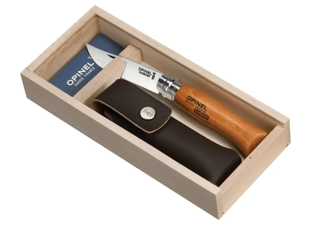 No.8 Classic Originals Carbon Steel Knife With Sheath Gift Set^Opinel Sale
