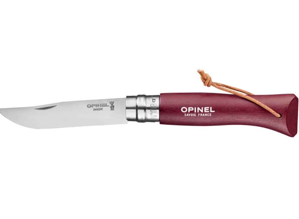 No.8 Colorama Trekking Knife - Burgundy^Opinel Sale