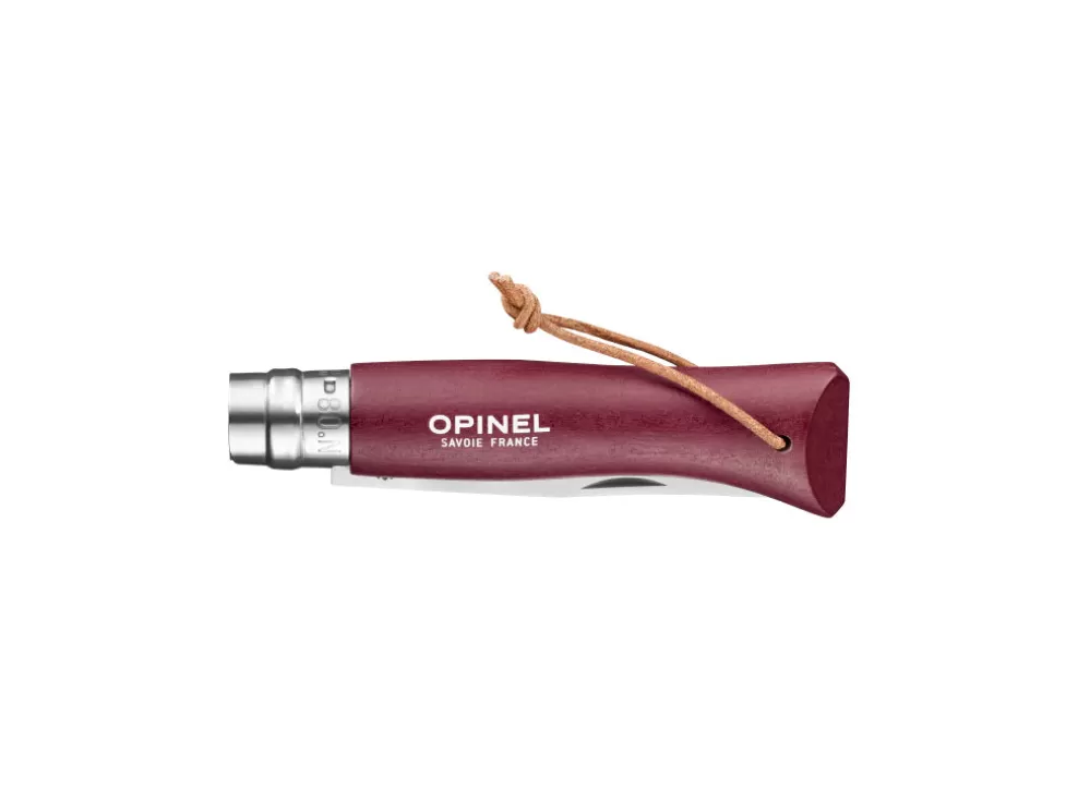 No.8 Colorama Trekking Knife - Burgundy^Opinel Sale