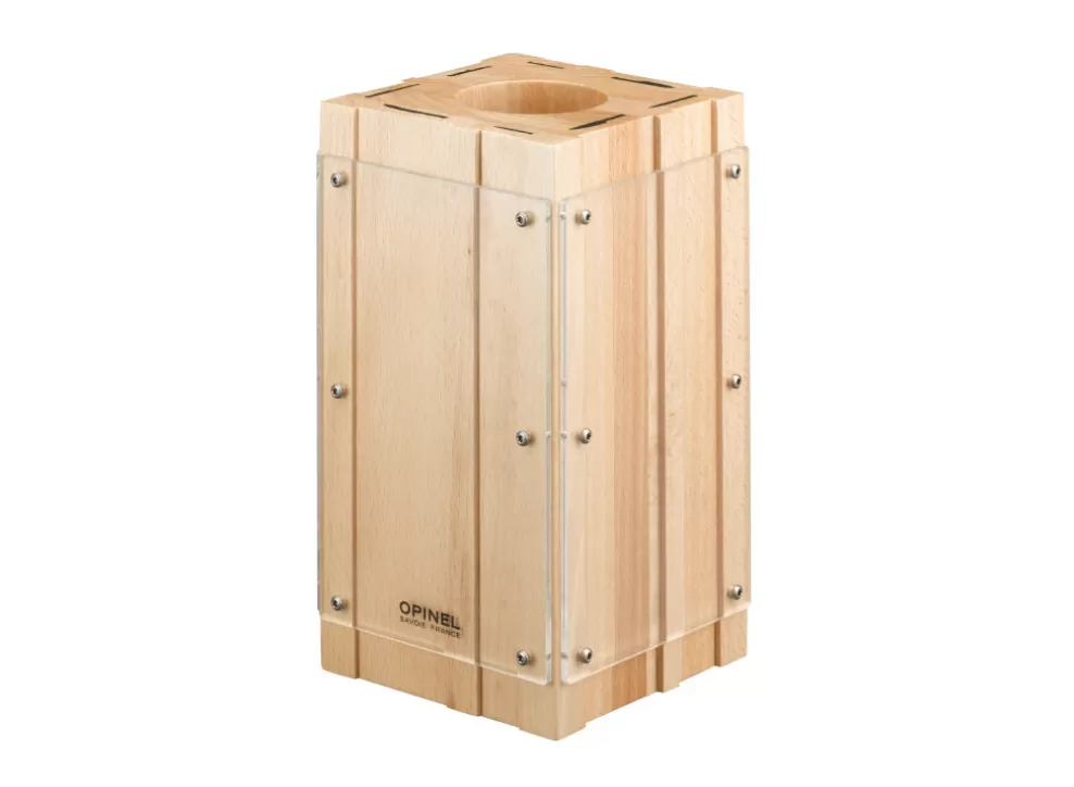 Premium Wooden Kitchen Knife Block For Intempora & Parallele Knives^Opinel Best