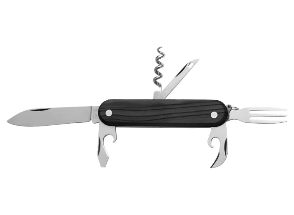 Whitby Black Pakkawood Multipurpose Folding Knife (2.76") W/ 6 Tools^* Store