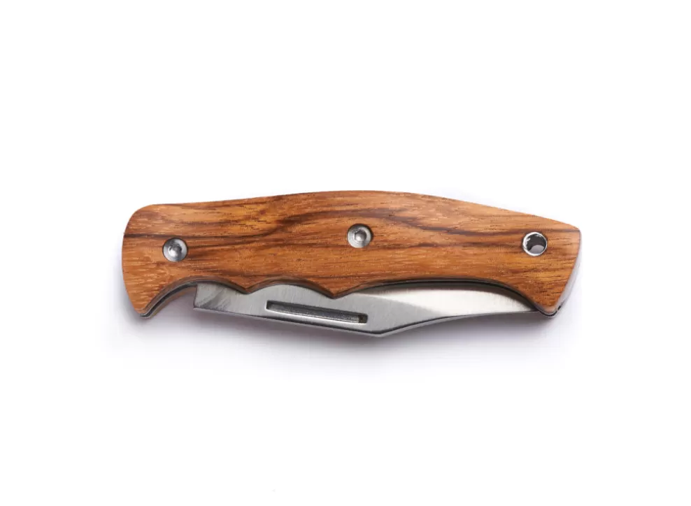 Whitby Slipjoint Knife W/ Clip Point Blade (2.5") - Zebra Wood^* New
