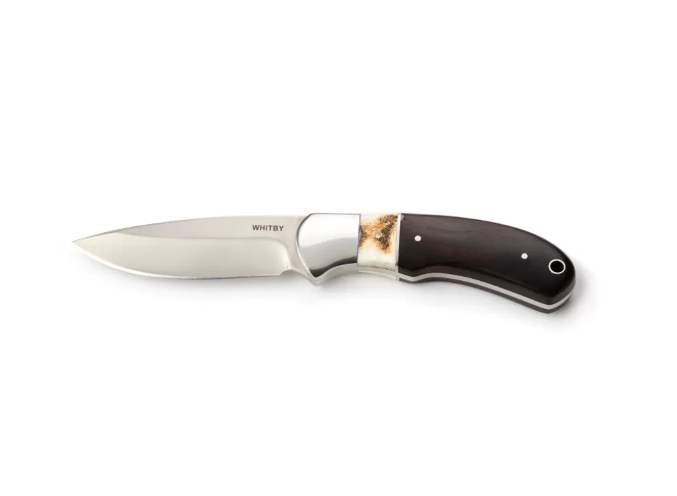 Whitby Staghorn & Ebony Wood Sheath Knife (3.5")^* Fashion